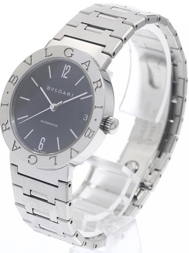 Bvlgari Bvlgaribvlgari Bb33ss Date Black Dial Automatic Mens Watch950285